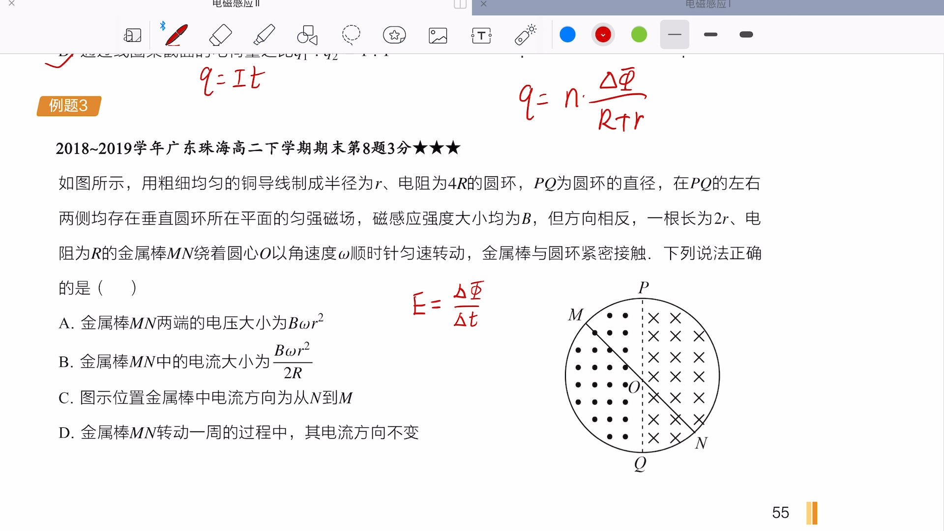 電磁感應電量與圖像(上)