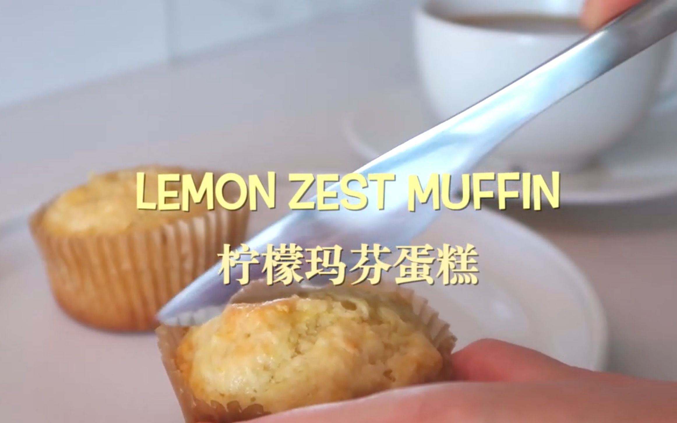 柠檬杯子蛋糕| 柠檬玛芬蛋糕 | Lemon Zest Muffin哔哩哔哩bilibili