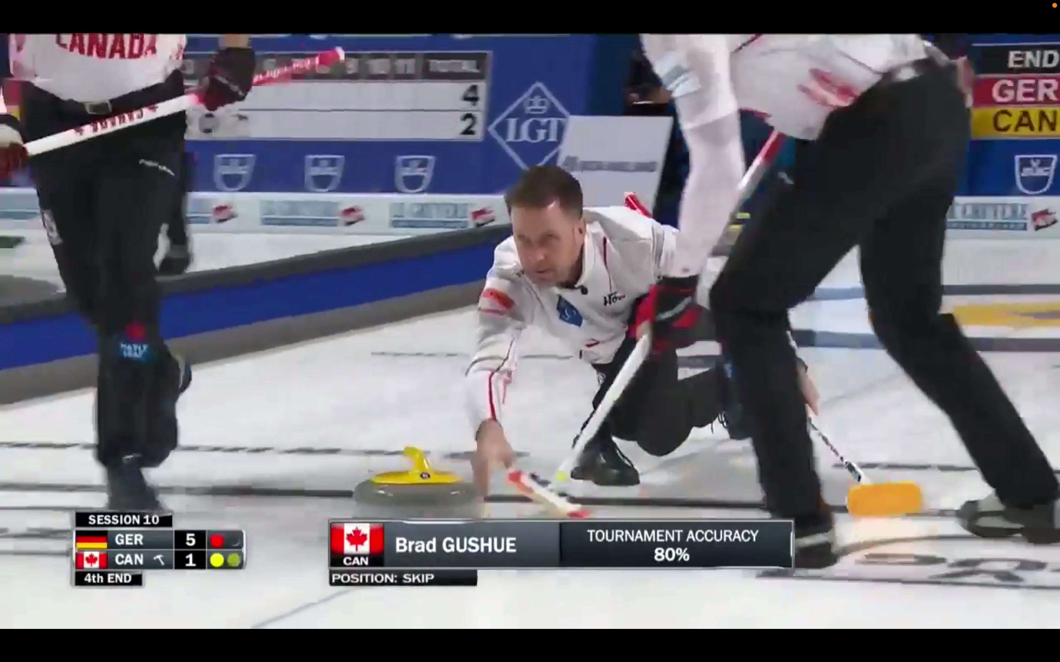 [图]【平角双飞】 Brad Gushue outturn flat double to sit 1