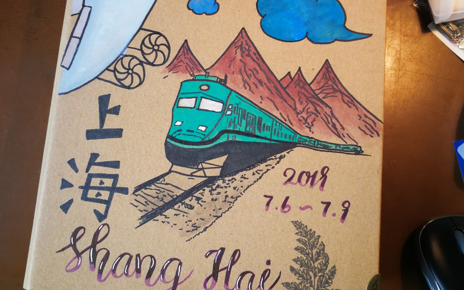 上海旅行手帐制作这回深受阿怪视频启发用了一个活页本谢谢大家观看