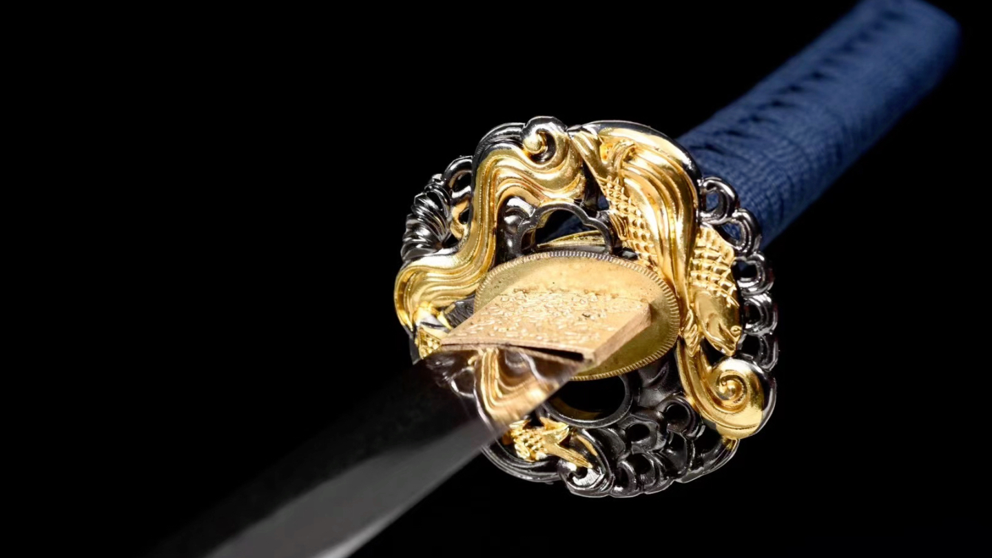 高性能烤蓝武士刀