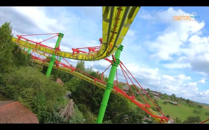 第一视角hummelbrummel悬挂过山车德国施瓦本乐园coastersworld