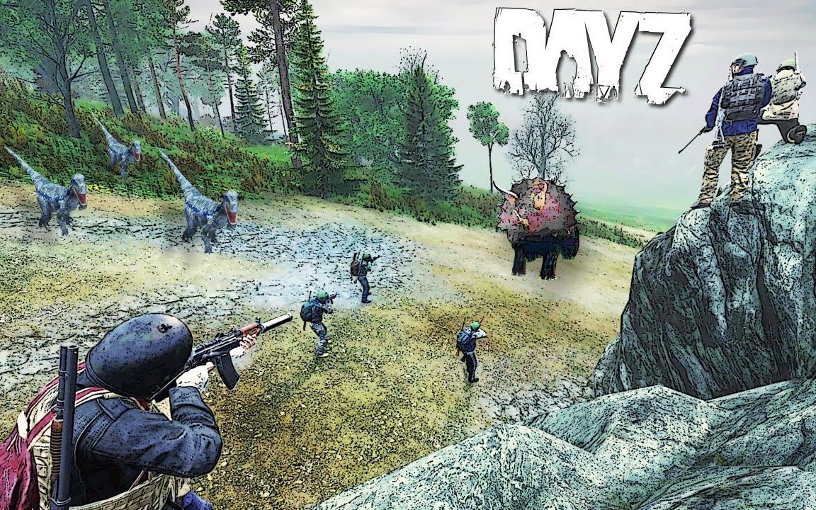 [图]【中英】惊心动魄的恐龙岛求生...【dayz】【M1NDR】