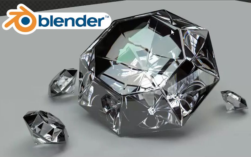 【3D教程】【Blender】钻石的制作 How to make Diamonds in Blender 2.73 (哔哩哔哩bilibili