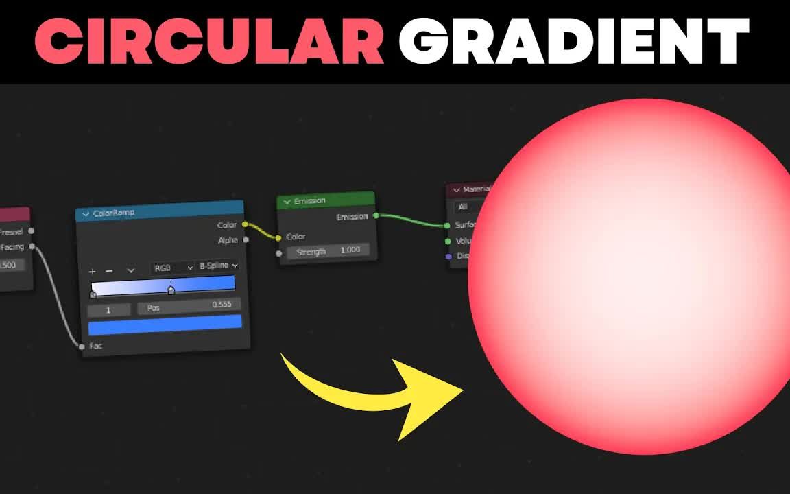 [图]iBlender中文版插件 圆形渐变材质 - Blender 3.2 教程  教程Blender插件