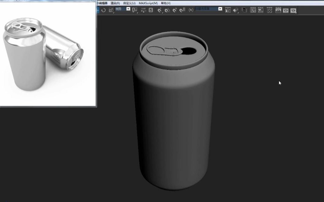 [图]3dmax易拉罐建模 3dmax单品建模教程