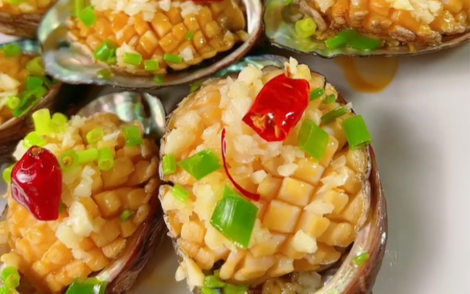 活动作品油泼鲍鱼家常菜海鲜新鲜才是王道快手菜