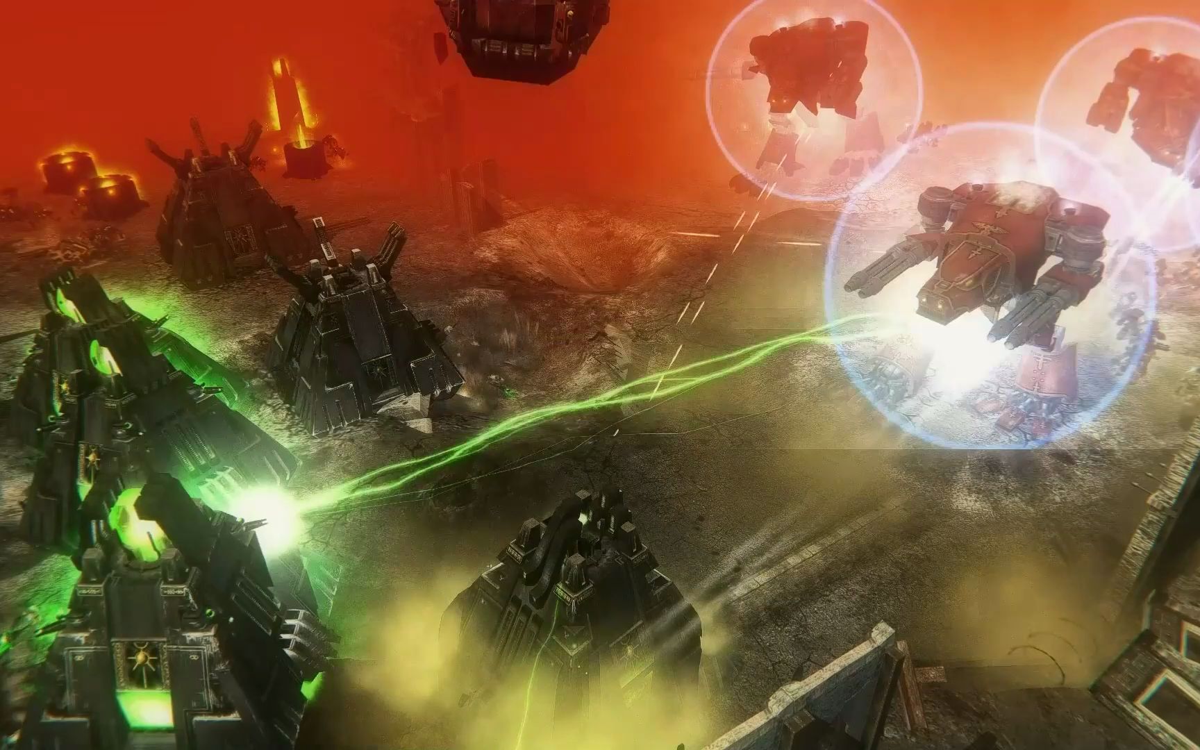 [图]Warhound Titans vs Necron Monoliths! Warhammer 40K_ Dawn of War: Soulstorm