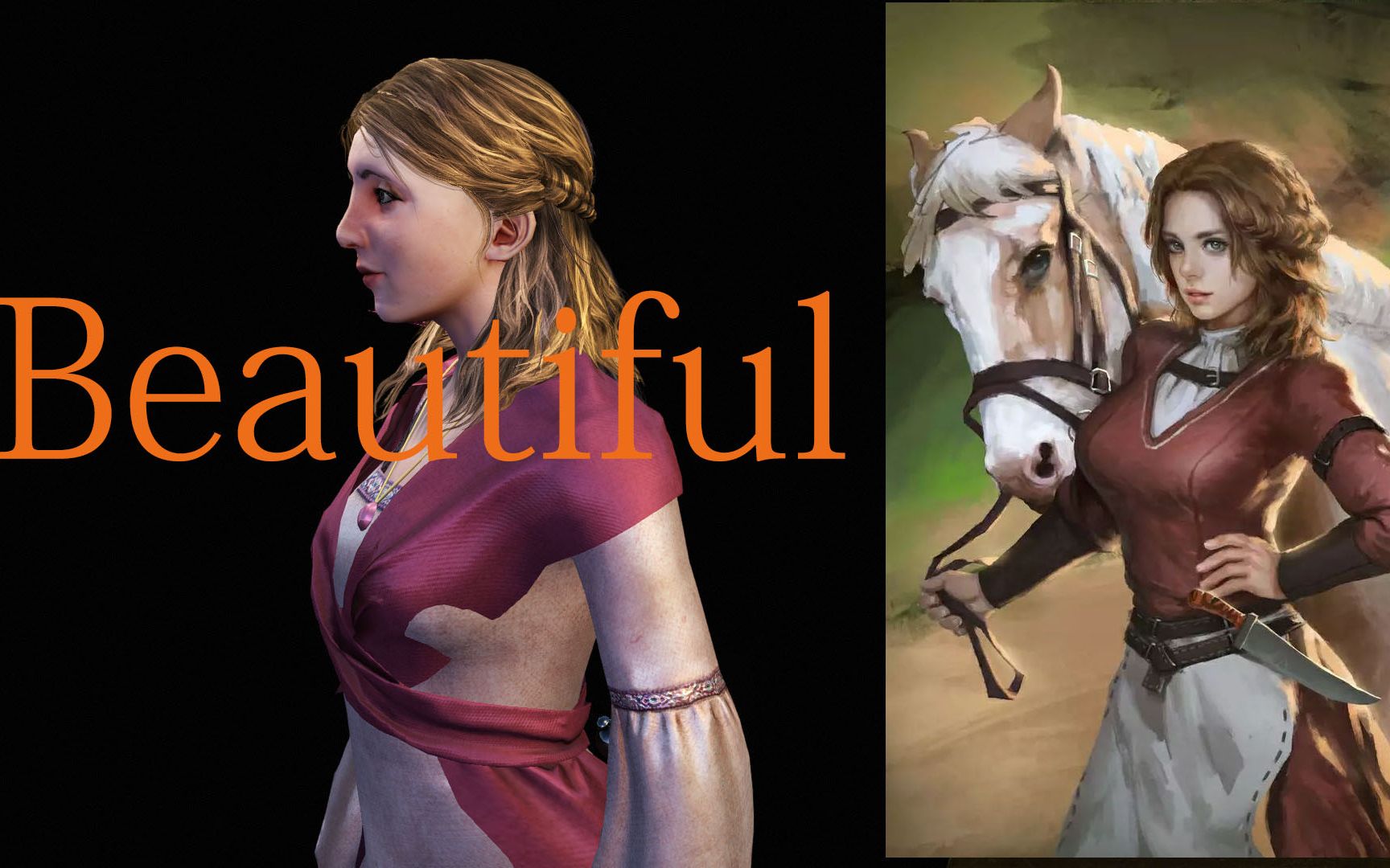骑马与砍杀女角色模型图片