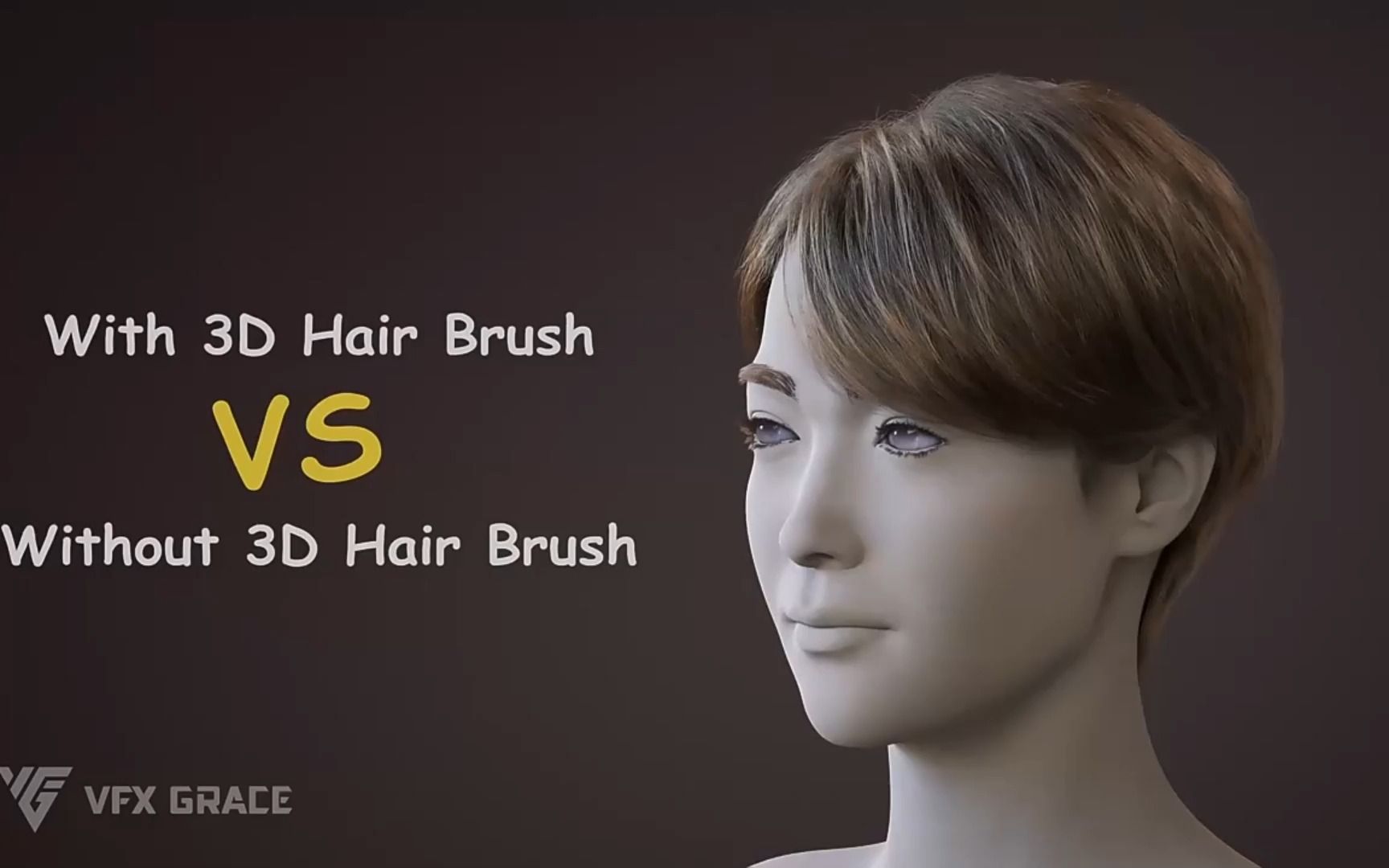 人手必备!三维毛发笔刷头发制作Blender插件 3D Hair Brush,轻松出效果!哔哩哔哩bilibili