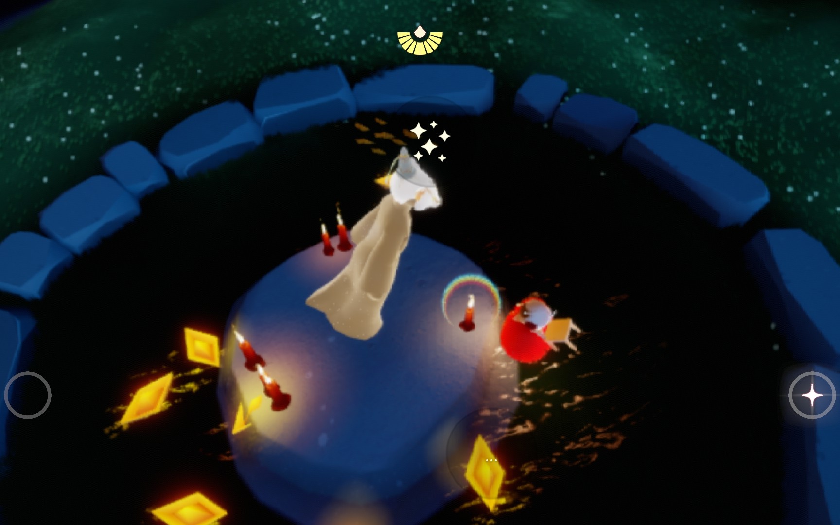 活动作品光遇问号71他到底怎么站进去的