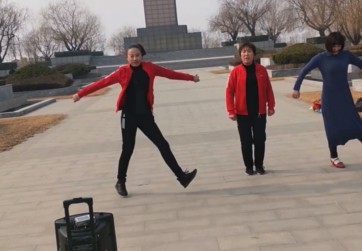 丽敏广场舞,这动作幅度有点大啊,怕是坚持不了几秒.