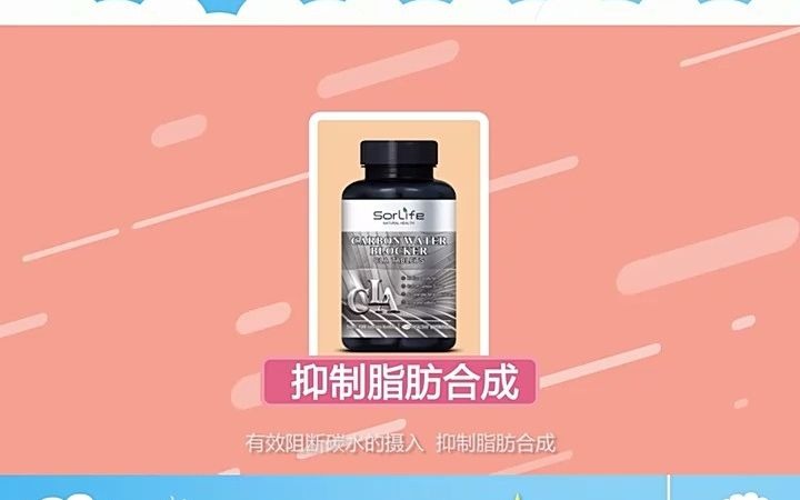 sorlife CLA共轭亚油酸断糖碳水阻断剂哔哩哔哩bilibili