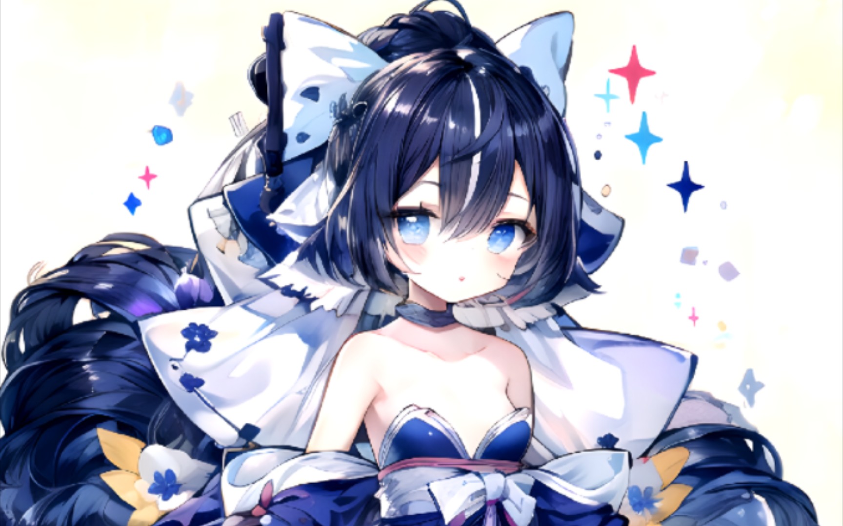 碧蓝航线,宵月(楛)(ai绘画)