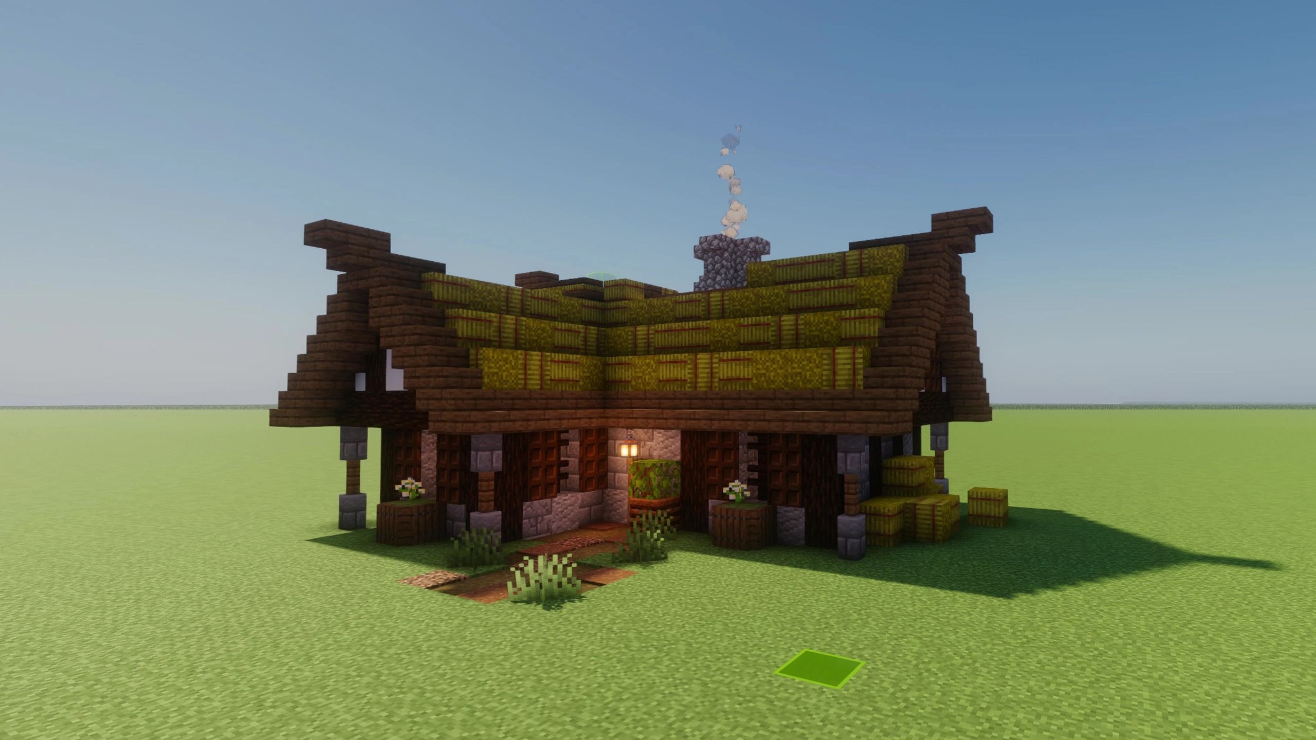中世纪农场小屋 可