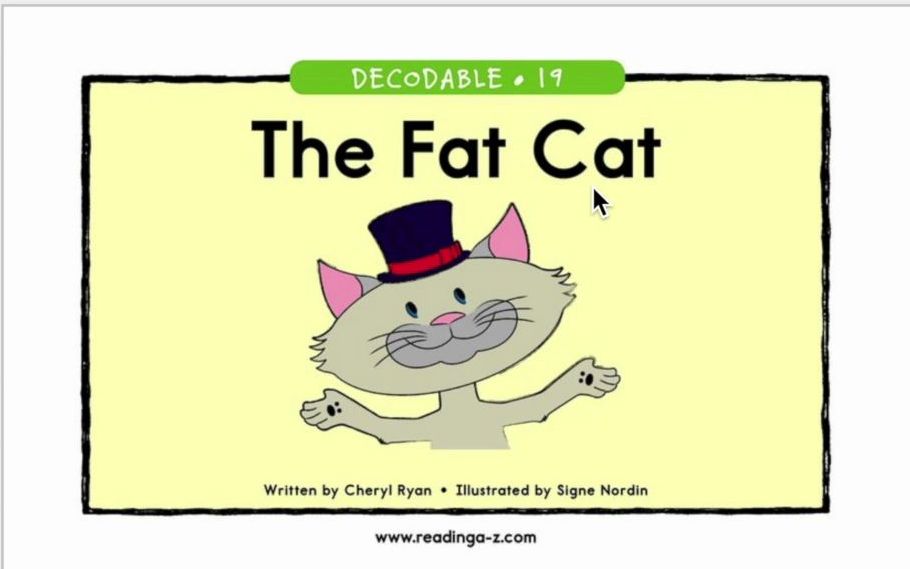 [图]Decodable Books｜#20 The Fat Cat【辅音Cc】