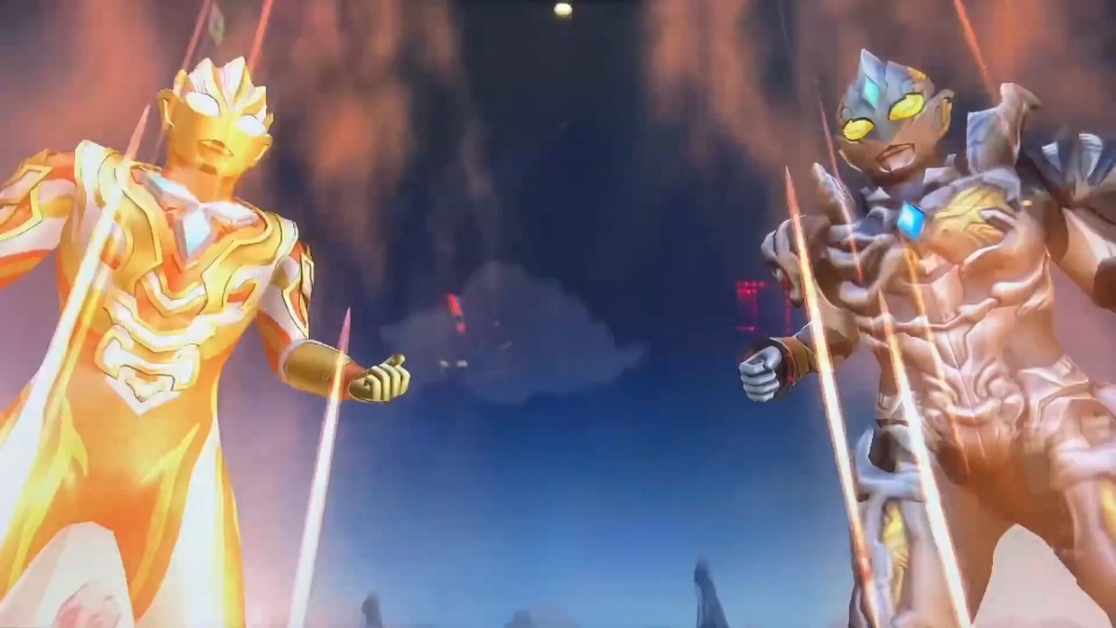 奥特曼融合激战超越世代超高清4k闪耀特利迦和黑暗特利迦必杀