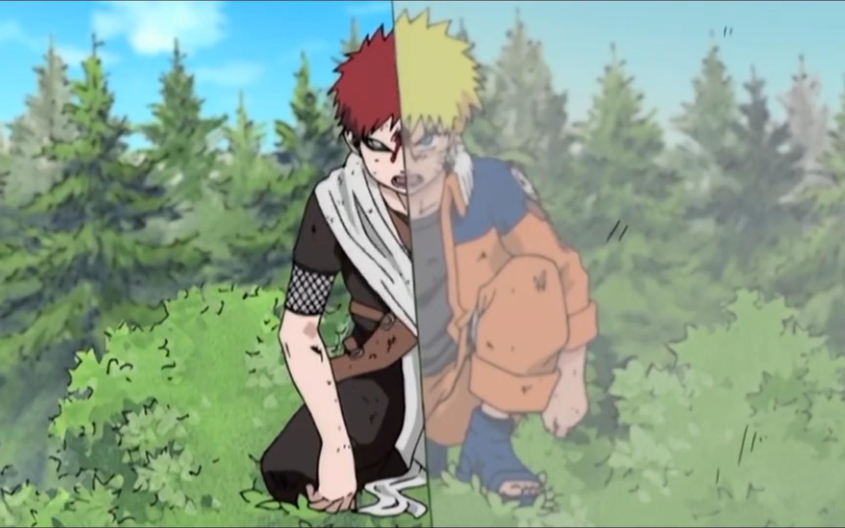 鸣人对战我爱罗