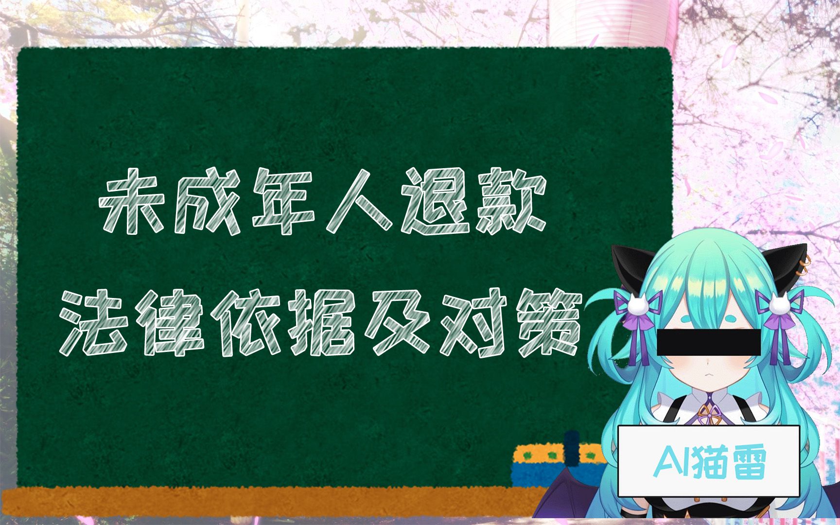 [AI猫雷]聊聊未成年人退款的法律依据和主播对策哔哩哔哩bilibili