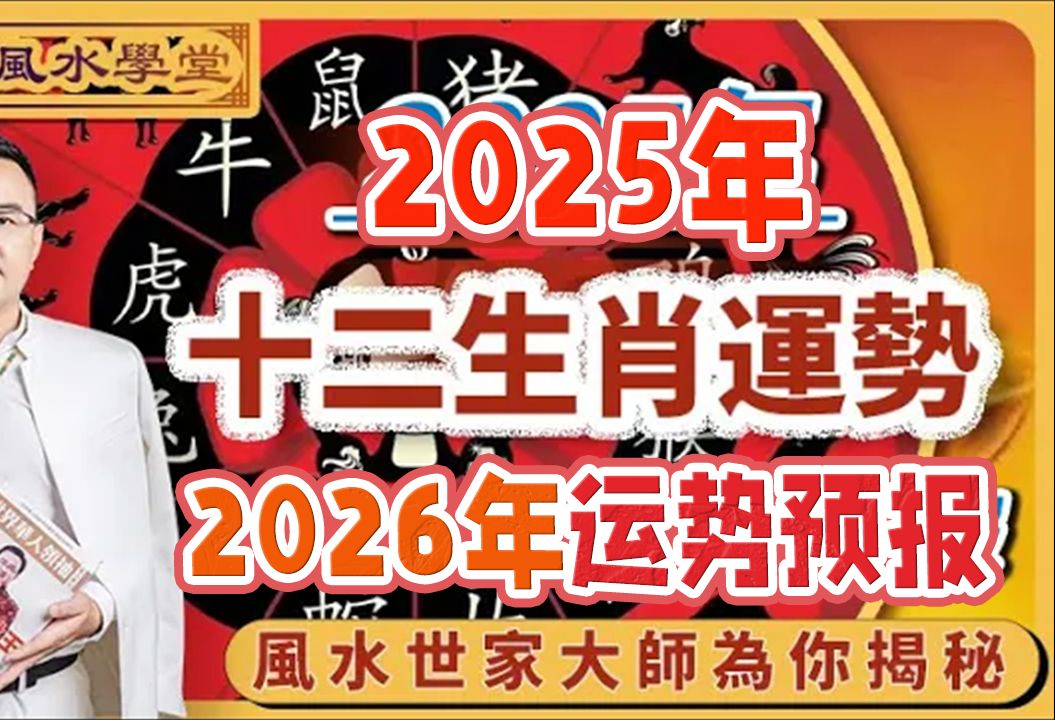 2025蛇年十二生肖运势及2026年预测|徐墨斋师傅哔哩哔哩bilibili