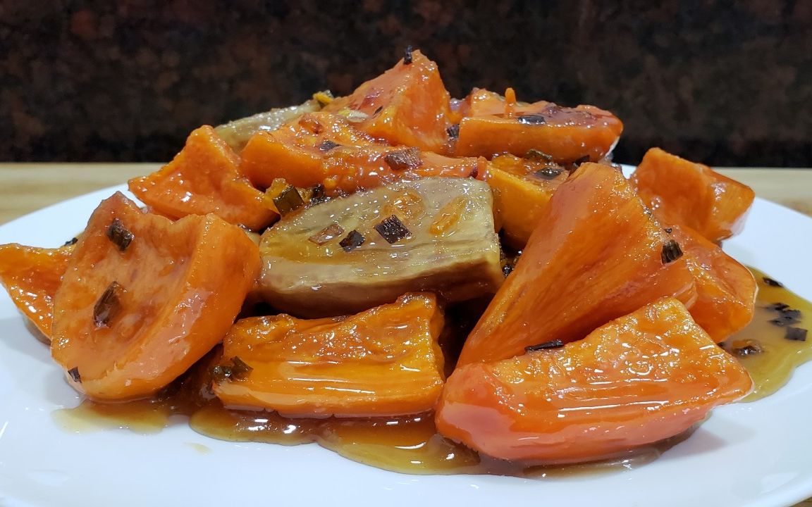 糕烧番薯特色做法,口感柔韧细腻香甜无比,上桌抢着吃_哔哩哔哩 (゜-゜