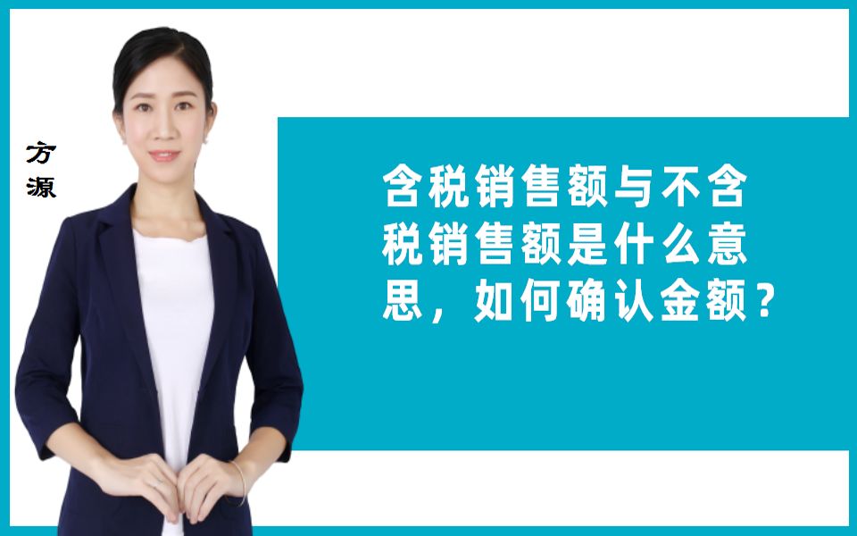 含税销售额与不含税销售额是什么意思,如何确定金额?哔哩哔哩bilibili