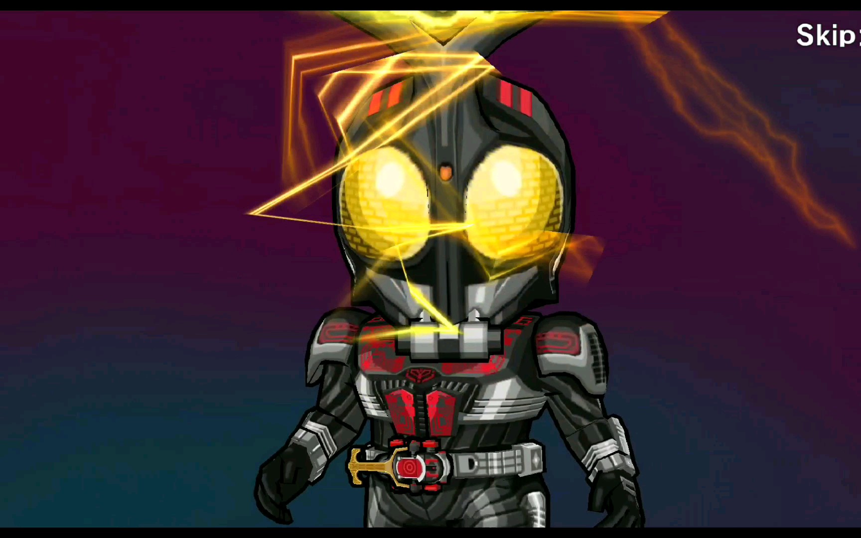 假面骑士战斗突击 力五星 假面骑士dark kabuto 必杀演示