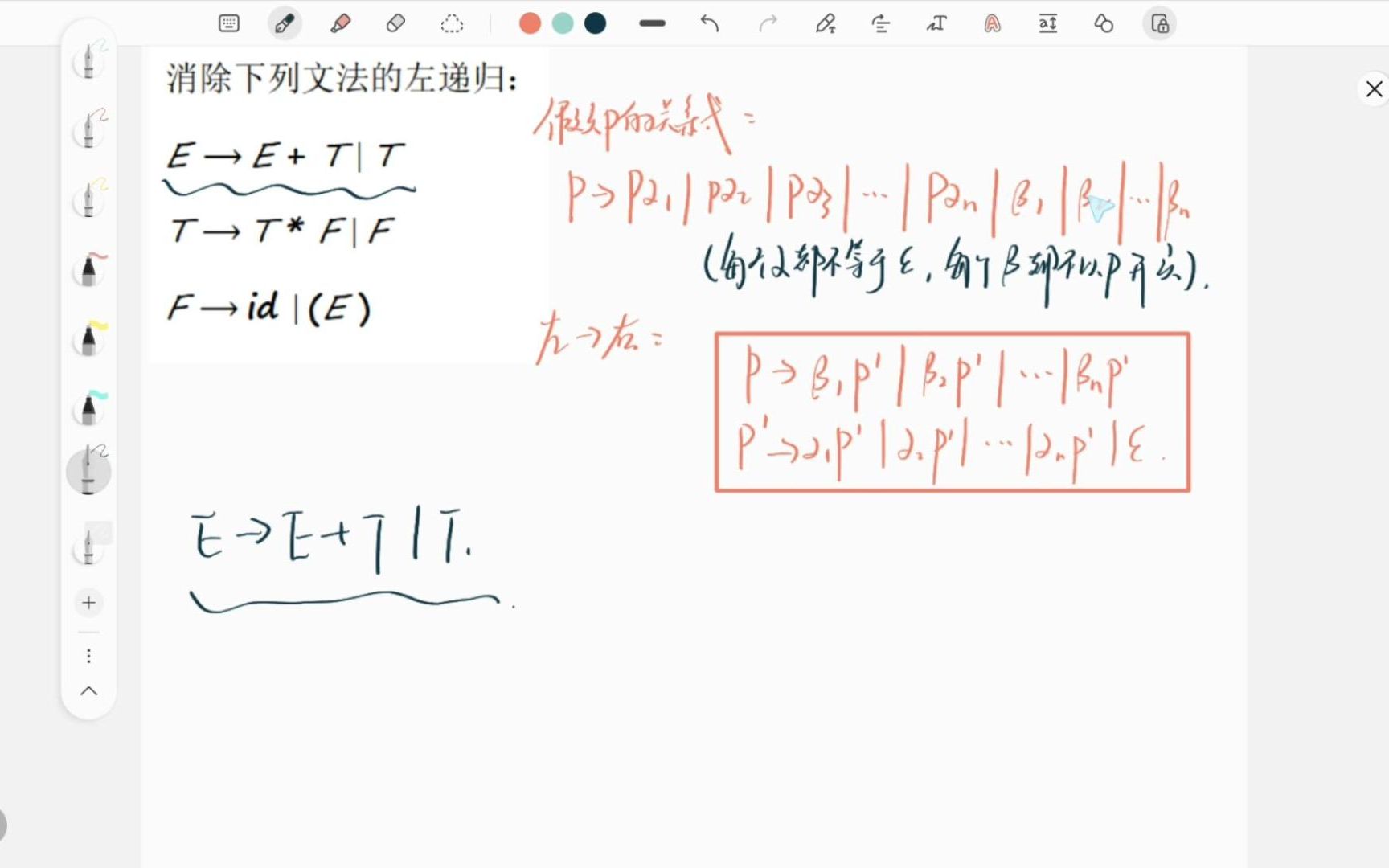 LL(1)文法消除左递归哔哩哔哩bilibili