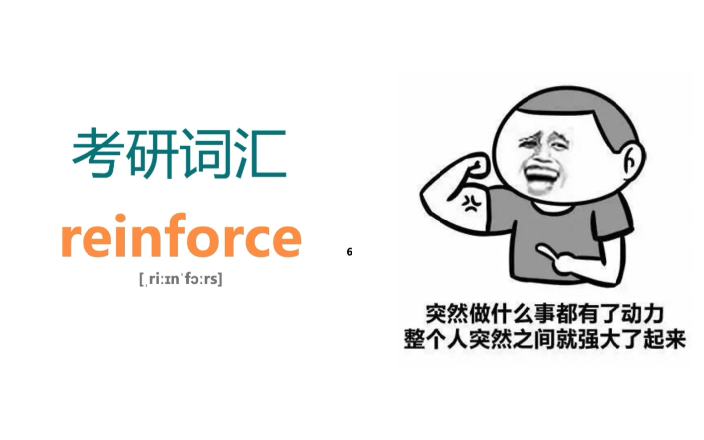 考研核心词汇reinforce 感觉自己又行了!哔哩哔哩bilibili