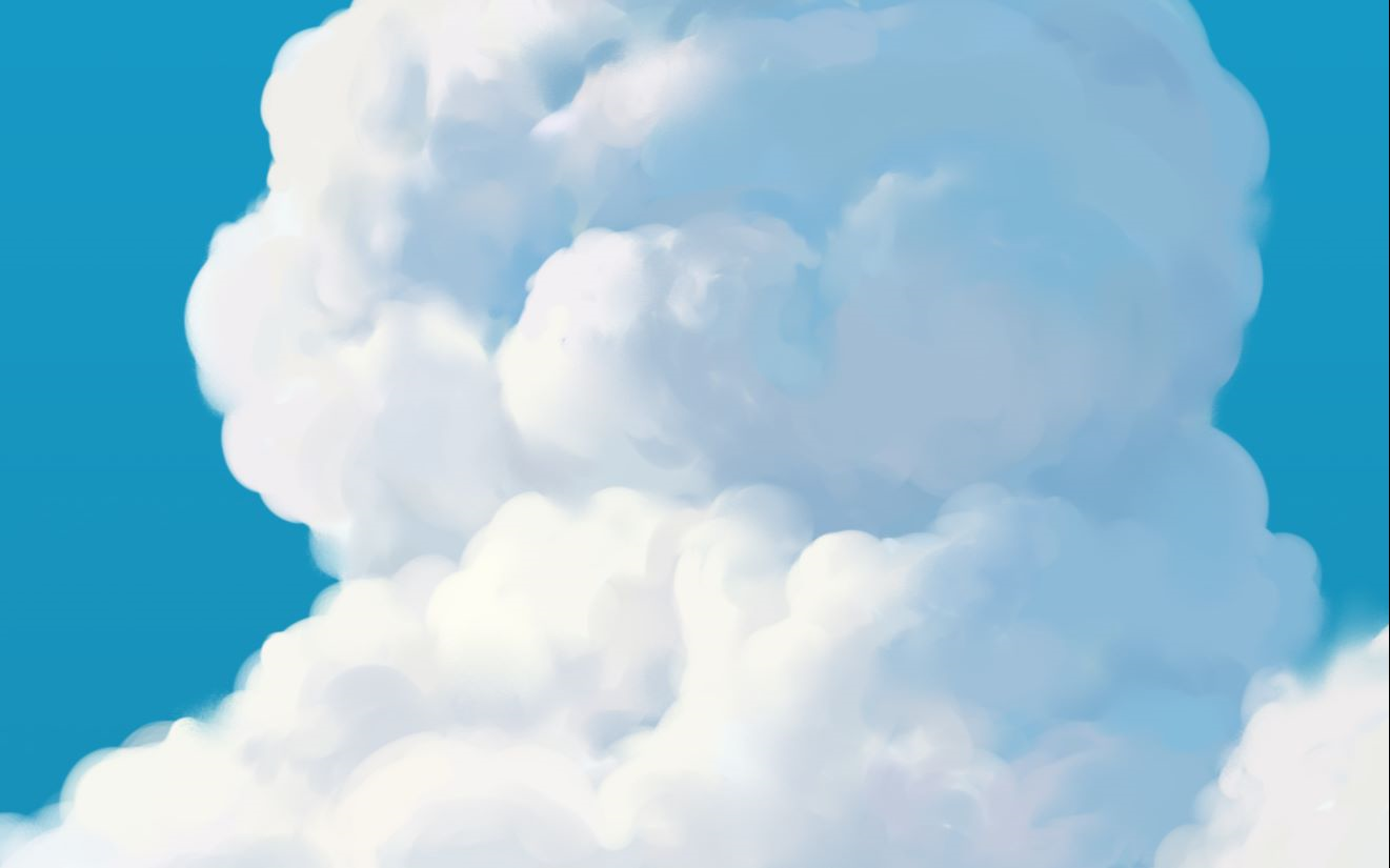 板绘画云嘛其实很简单的先这样在这样