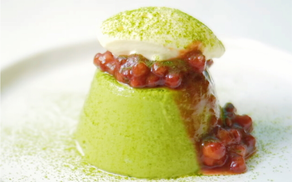 抹茶红豆布丁 不用烤箱的甜品 超好吃 不来试一试吗?