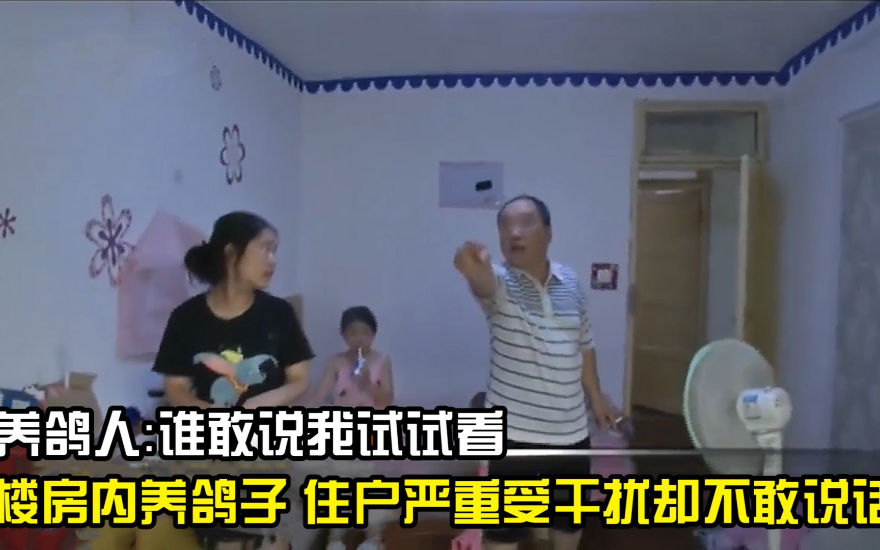 [图]楼房内养鸽子，住户严重受干扰却不敢说话，养鸽人：谁敢说我试试看