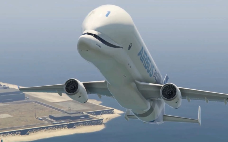 空客奇葩的大蓝鲸飞机,刚起飞不久发生碰撞,机长迫降丨xp11gt