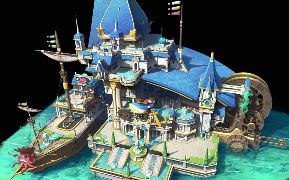 【3dmax场景建模】大型船坞房屋模型制作,次世代高模制作教学