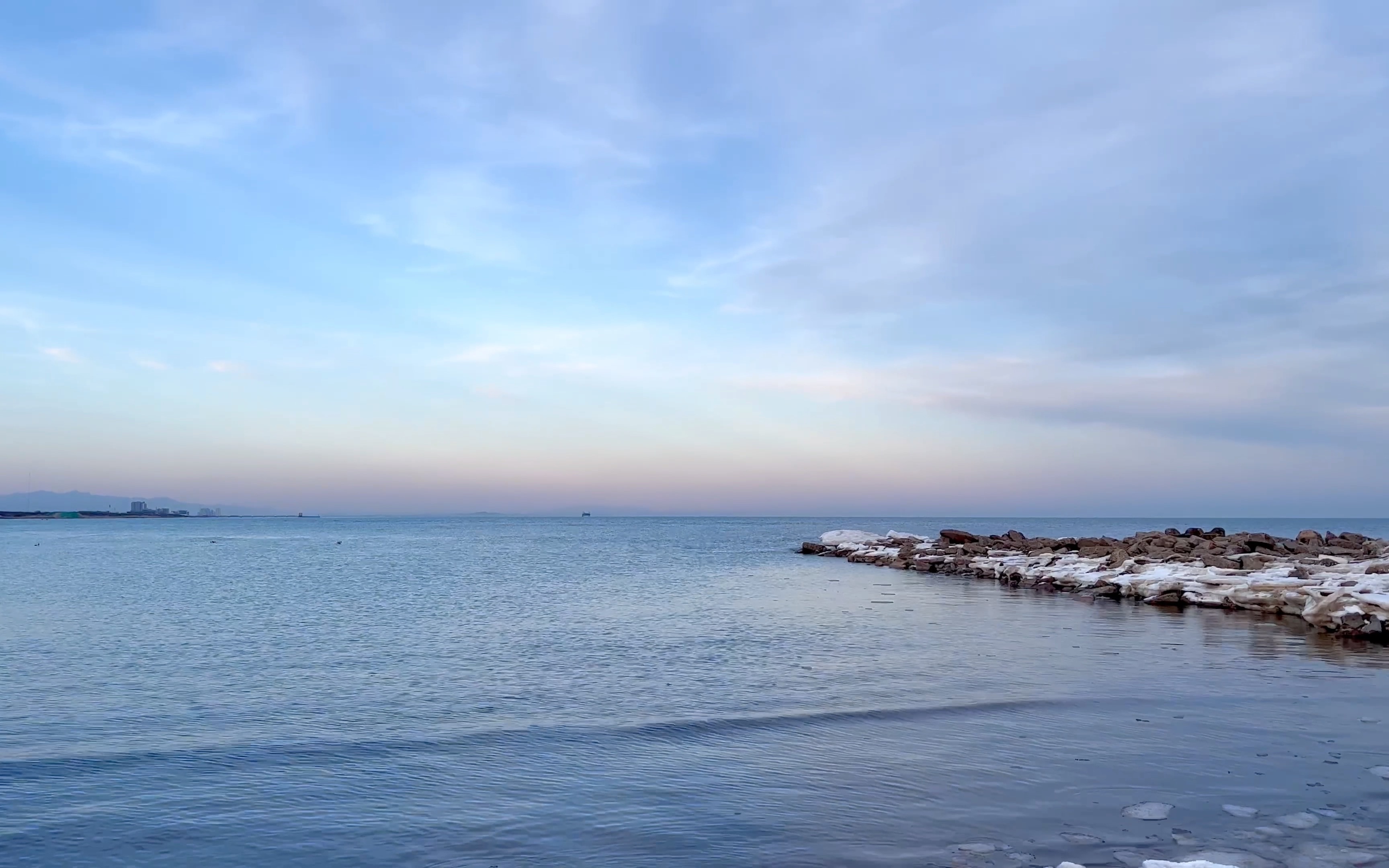 冬天海边的声音