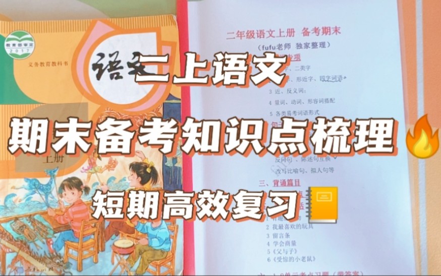 【二上语文】期末这样备考,轻松过!❗️❗️,20天不到时间备考期末,如何找准方向目标?如何不盲目复习?看看小fu老师整理的资料吧!哔哩哔哩bilibili