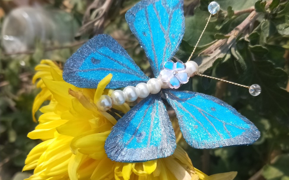 [图]【簪星阁】【绒花】出簪 绒花小芙蝶～bulingbuling的辣种哦！