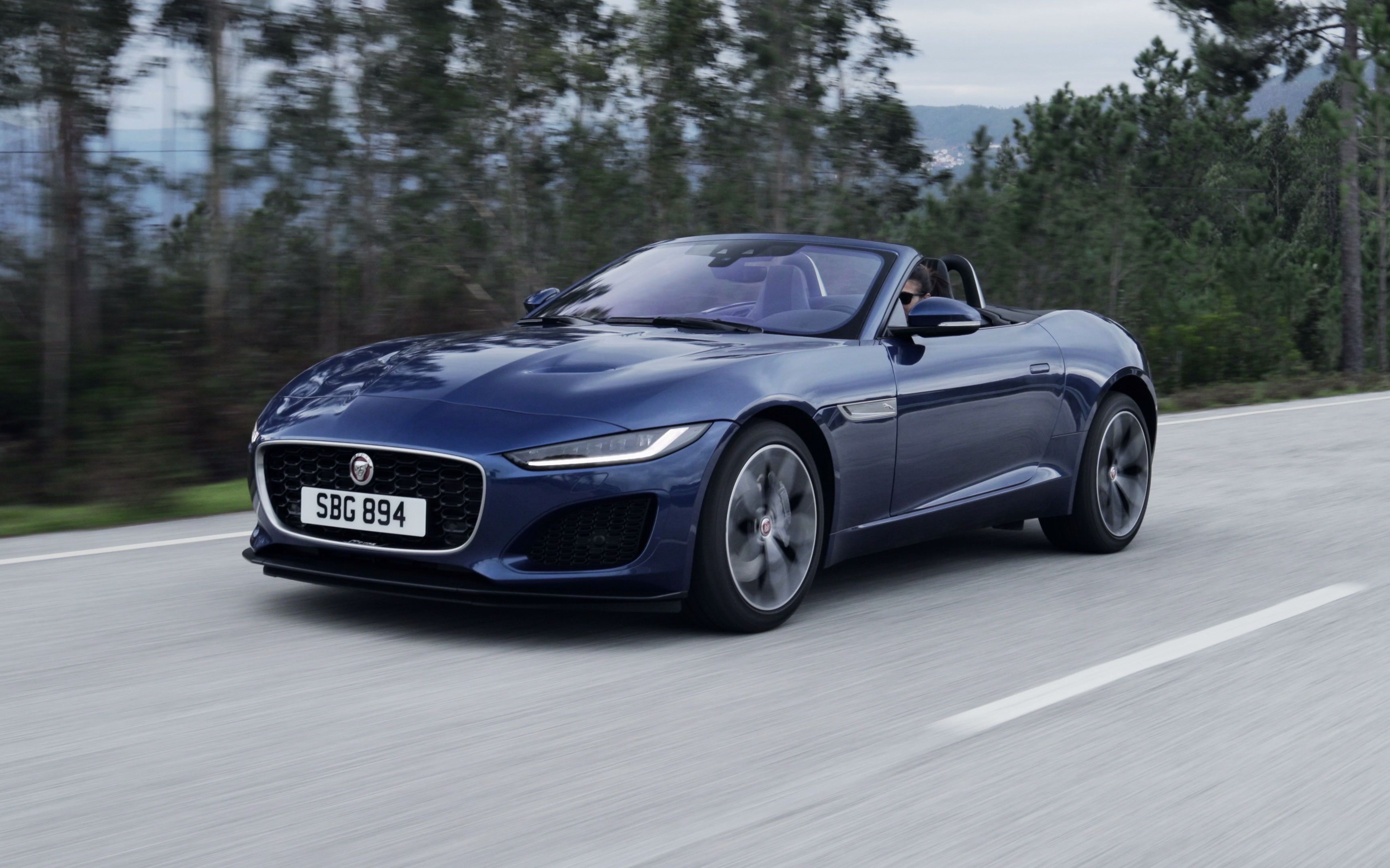 new jaguar f-type p300 convertible rwd bluefire