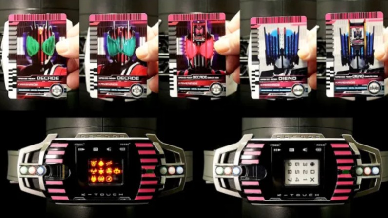 "假面骑士decadecsm decadedriver2&k-touch骑士卡基本形态,激情态