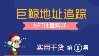 跟踪NFT巨鲸钱包操作买卖发掘潜力项目NFT一次购买多个NFT