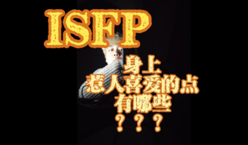 ISFP身上惹人喜爱的点有哪些???哔哩哔哩bilibili