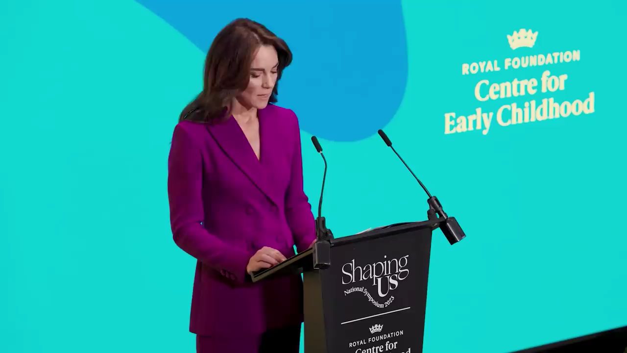 [图]英国王储妃演讲 The Princess of Wales' speech at the Shaping US National Symposium