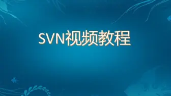 SVN视频教程(结合eclipse,idea)（无废话版）
