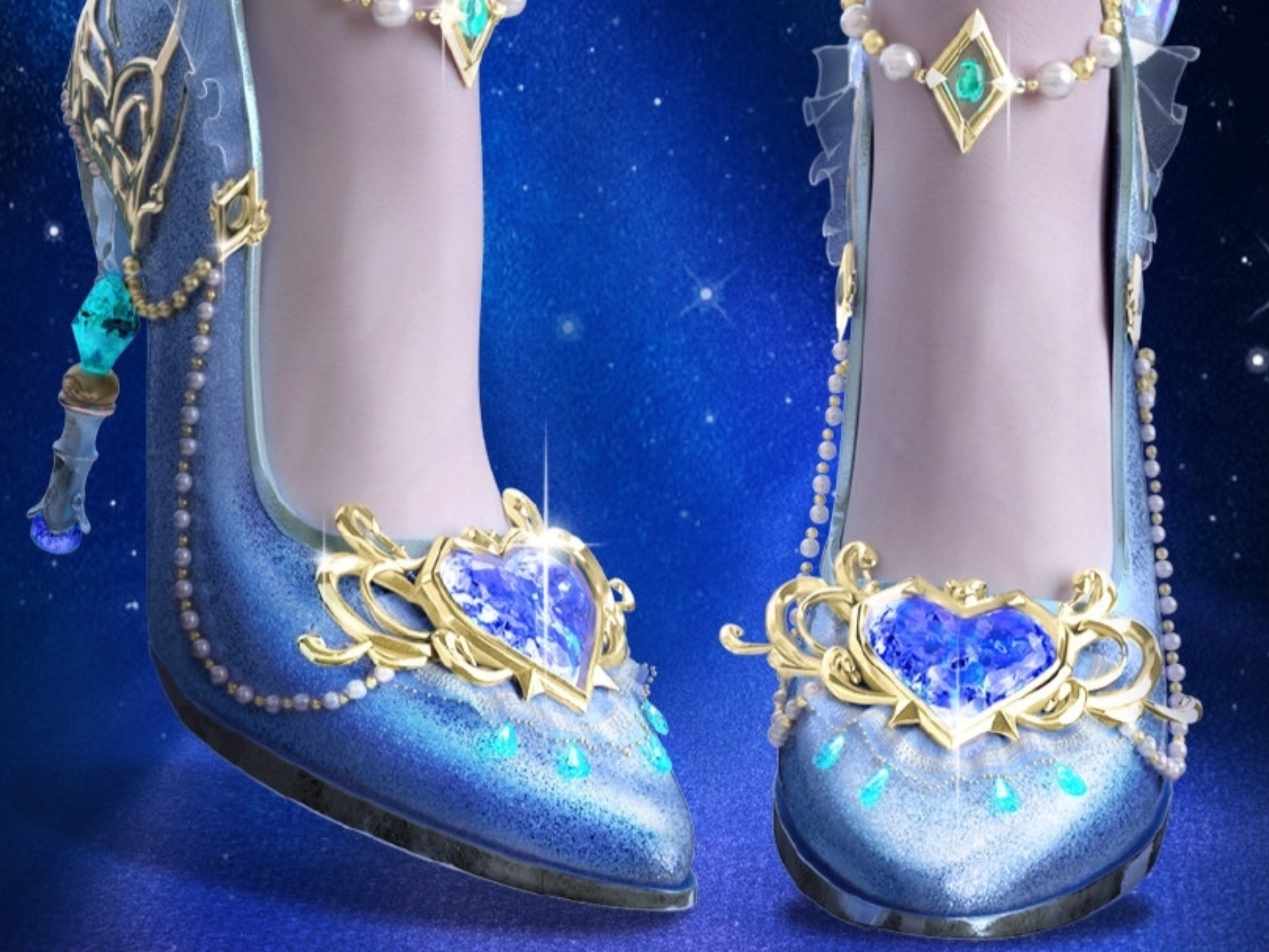 水王子将海洋之心镶嵌在了王默的高跟鞋上!