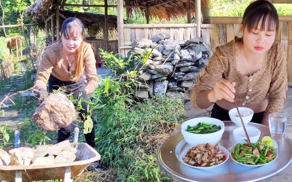 真美,这种独居深山的女孩很难相处吗,黄小妹在大山中荒野生活哔哩哔哩bilibili