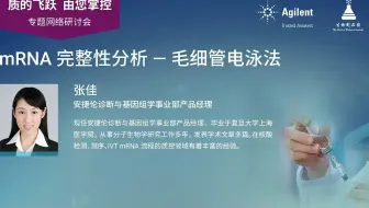 mRNA完整性分析-毛细管电泳法-安捷伦-张佳博士