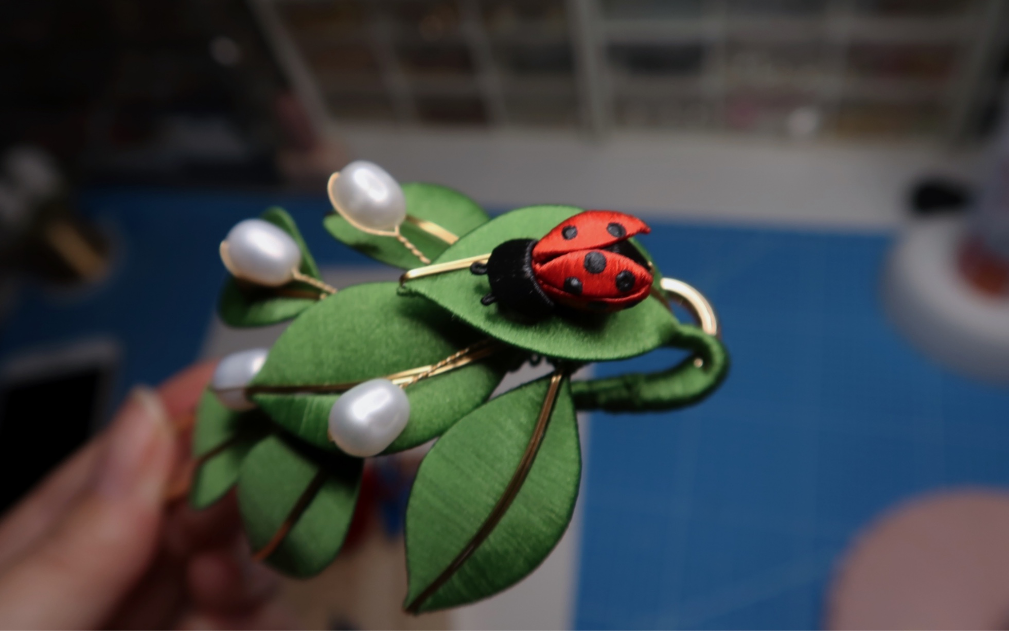 七星瓢虫缠花教程