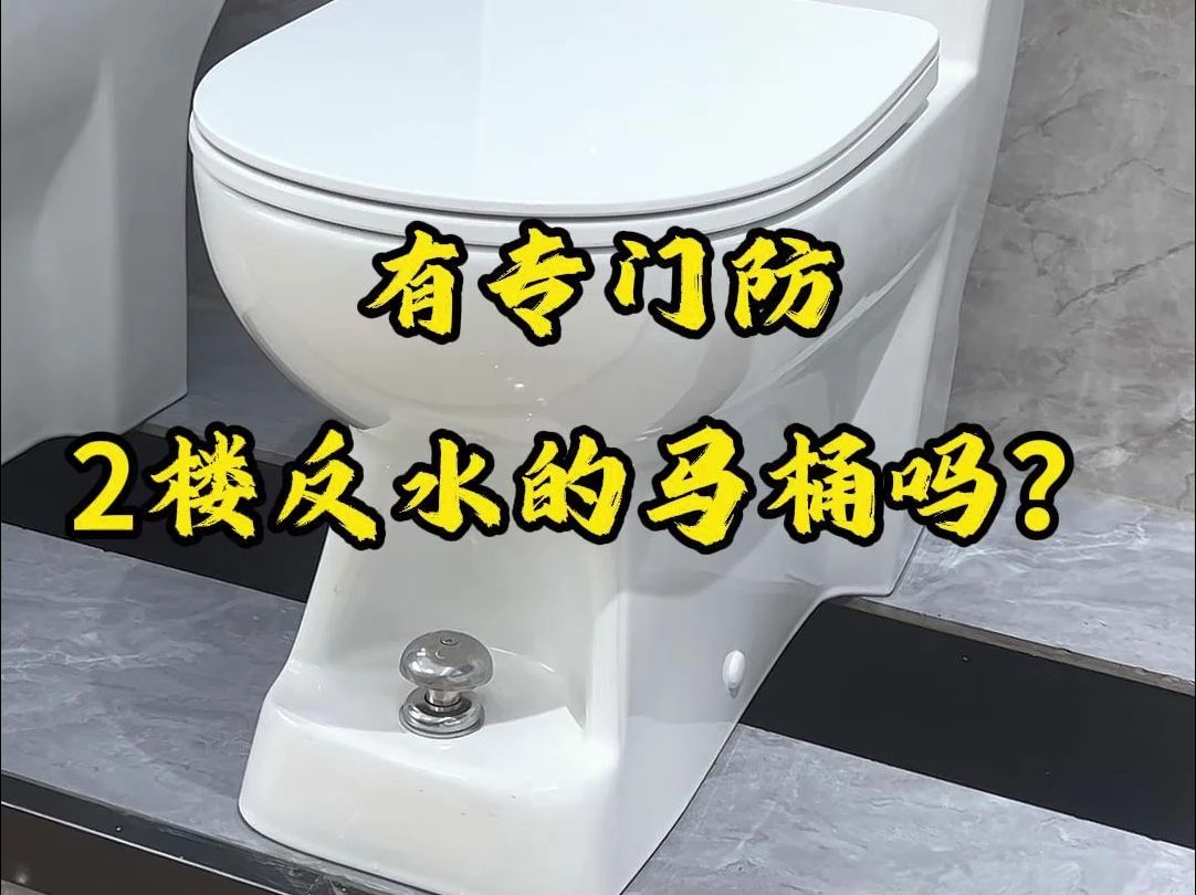 有专门防2楼反水的马桶吗?