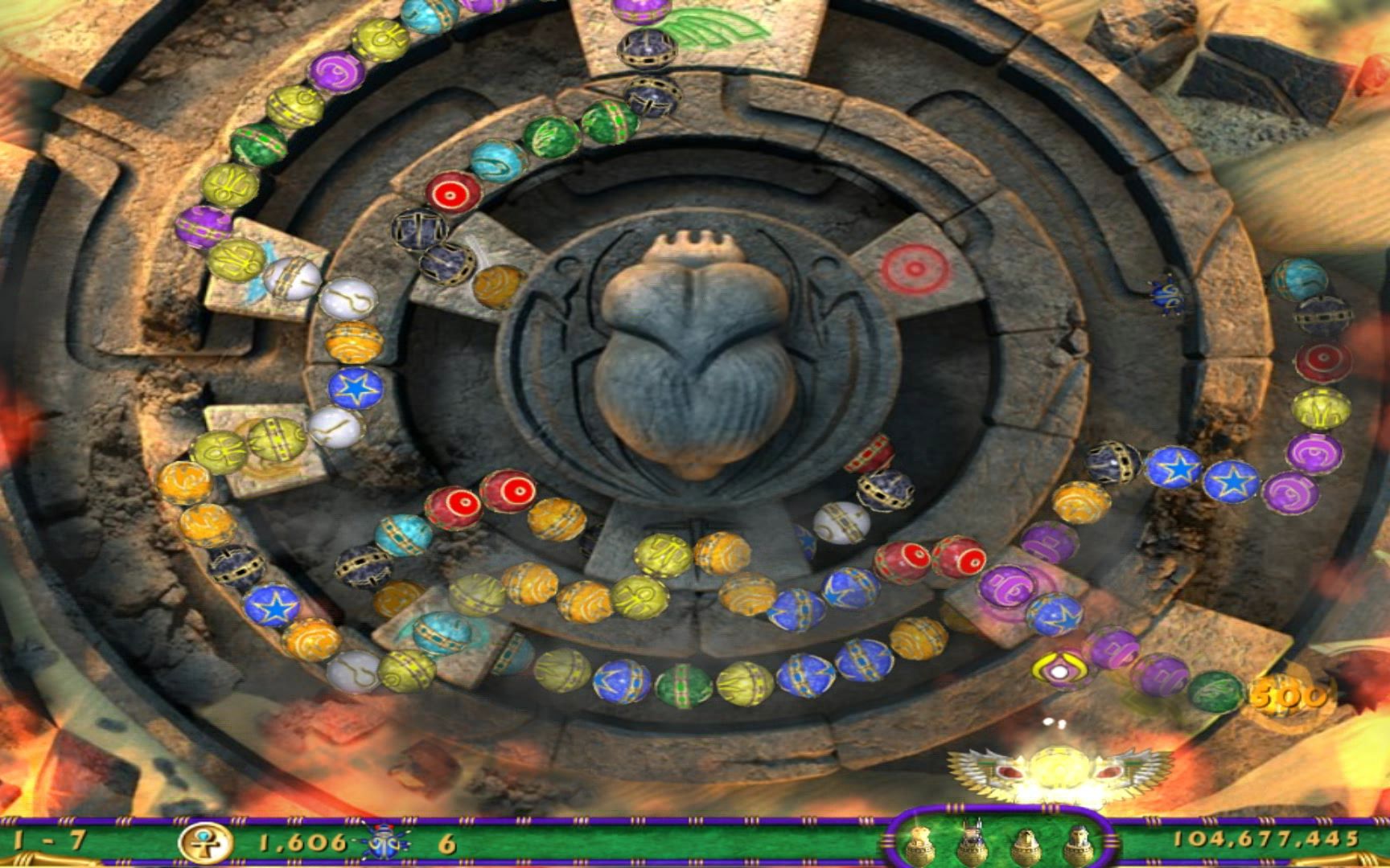 【疯狂模式魔改版本】埃及祖玛3修改版 通关全流程演示_攻略