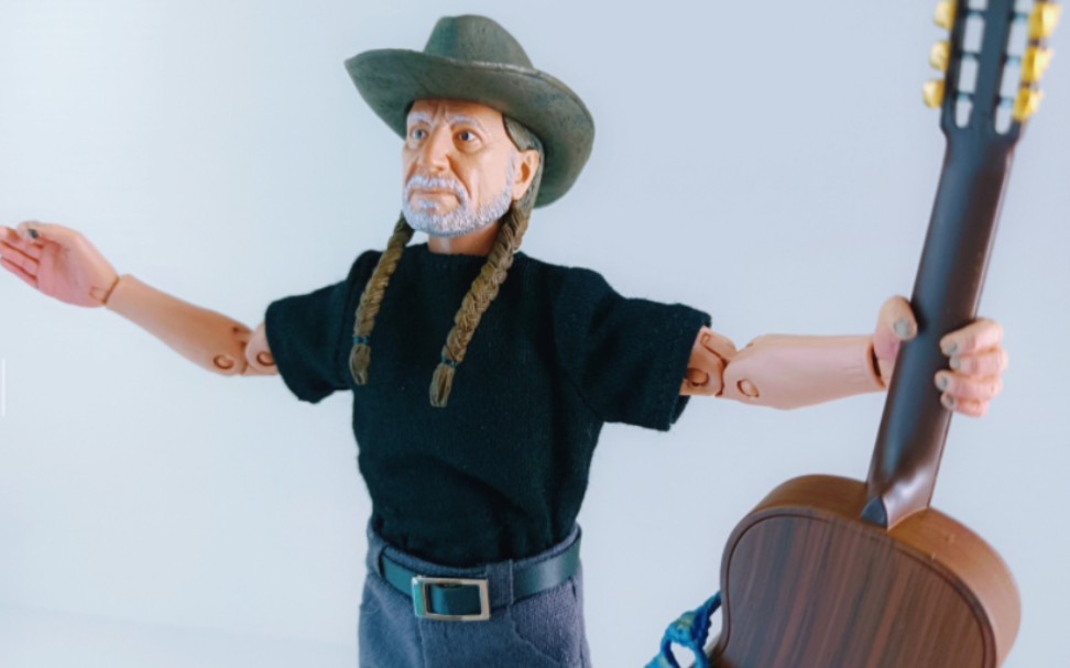 [图]威利·纳尔逊 willie Nelson / NECA / 8寸布衣手办 /美国乡村歌手